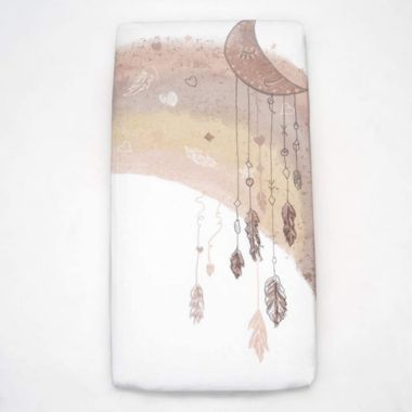 JumpOff Jo Fitted Crib Sheet, Cotton Crib Sheet for Standard Sized Crib Mattresses, Hypoallergenic and Breathable, 28" x 52" - Dreamcatcher. View a larger version of this product image.