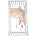 Alternate image 2 for JumpOff Jo Fitted Crib Sheet, Cotton Crib Sheet for Standard Sized Crib Mattresses, Hypoallergenic and Breathable, 28" x 52" - Dreamcatcher