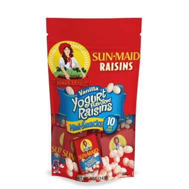 Sun-Maid Vanilla Yogurt Flavored Raisins, .5 oz, 10 ct. View a larger version of this product image.