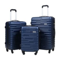 Stock Preferred 20/24/28 Inches Carry-On Hardshell Luggage, 3-Piece Expandable Suitcase