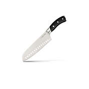 Dura Living Elite Series 7 Inch Stainless Steel Santoku Knife, Black