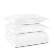 Standard Textile Home - Embroidered Sateen Duvet Set, White, Twin/Twin XL
