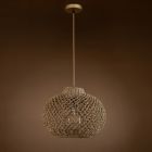Alternate image 1 for ELE Light & Decor Arya 1-Light Brown Pendant Design Pendant Light with Rattan Shade