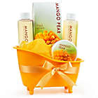 Alternate image 0 for Freida and Joe Tropical Mango Pear Fragrance Bath & Body Spa Gift Set in an Orange Tub Basket