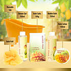 Alternate image 3 for Freida and Joe Tropical Mango Pear Fragrance Bath & Body Spa Gift Set in an Orange Tub Basket