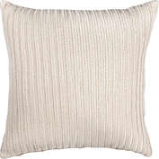Signature Home Collection 24" White Solid Knitted Square Throw Pillow