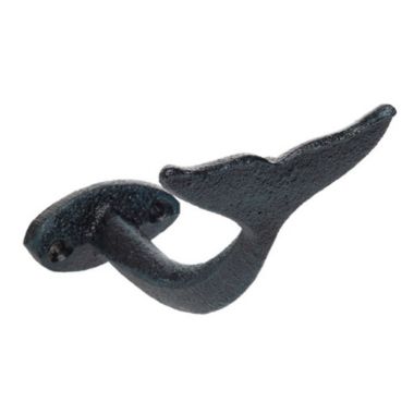 Beachcombers Iron Whale Tail Single Wall Hook 3.2 Inch. View a larger version of this product image.
