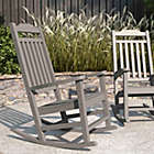 Alternate image 1 for Merrick Lane Set of 2 Hillford Gray Poly Resin Indoor/Outdoor Rocking Chairs