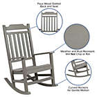 Alternate image 3 for Merrick Lane Set of 2 Hillford Gray Poly Resin Indoor/Outdoor Rocking Chairs