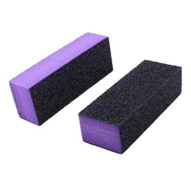 Unique Bargains Black Purple 4 Way Nail File Art Portable Professional Shiner Durable Decorate Polish Buffer Buffing Block 2x. View a larger version of this product image.