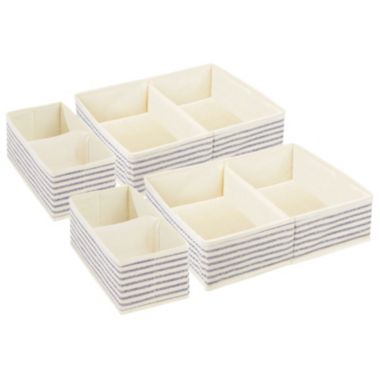 mDesign Fabric Child/Kids Drawer Organizer, 2 Sizes, Set of 4. View a larger version of this product image.