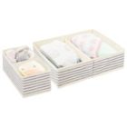 Alternate image 2 for mDesign Fabric Child/Kids Drawer Organizer, 2 Sizes, Set of 4