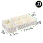 Alternate image 3 for mDesign Fabric Child/Kids Drawer Organizer, 2 Sizes, Set of 4