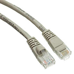 Cable Wholesale Cat6a Gray Ethernet Patch Cable, Snagless/Molded Boot, 500 MHz, 100 foot