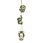 Alternate image 0 for Zingz & Thingz 8.75" Green and White Frolicking Frogs Hanging Decor