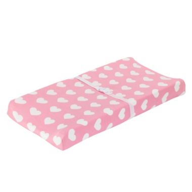 Everyday Kids 2 Pack Cotton Jersey Knit Changing Pad Cover - Hearts/Dots. View a larger version of this product image.