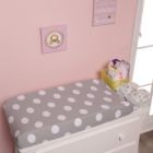 Alternate image 2 for Everyday Kids 2 Pack Cotton Jersey Knit Changing Pad Cover - Hearts/Dots