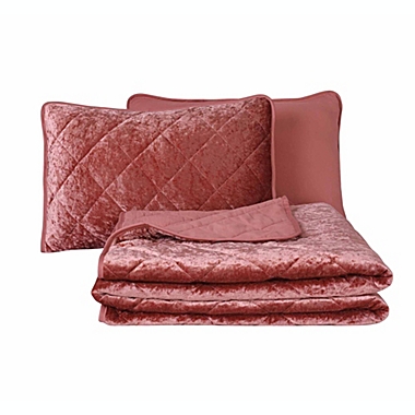 Swift Home Diamond Velvet Quilt Set. View a larger version of this product image.