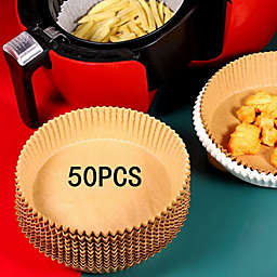 Kitcheniva 50-Pieces Air Fryer Disposable Round Non-Stick Paper Liner
