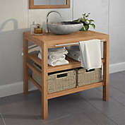 Home Life Boutique Bathroom Vanity Cabinet with 2 Baskets
