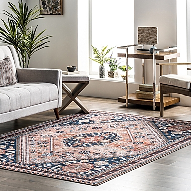 nuLOOM Nevaeh Machine Washable Bohemian Medallion Area Rug. View a larger version of this product image.