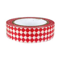 Wrapables Colorful Patterns Japanese Washi Masking Tape / Red Checkers