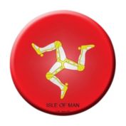 Smart Blonde C-304 Isle Of Man Country Novelty Metal Circular Sign
