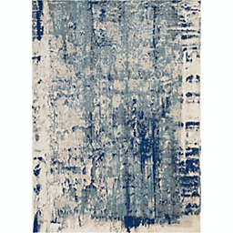 Nourison Maxell MAE16 Blue/White Indoor Area Rug - 3'10 x 5'10