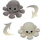 Alternate image 0 for Kauri Reversible Plush Octopus Mood Toy   Two Different Colors And Faces For Your Different Moods   Gray And White   Gift Idea For Kids Or Adults To Keep In The Office