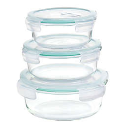 Martha Stewart 6 Piece Glass Storage Containers with Leak Proof Lids