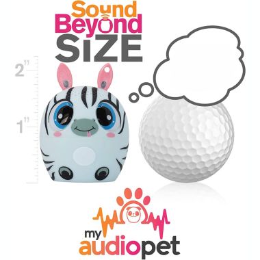 My Audio Pet Mini Bluetooth Wireless Speaker For Kids of All Ages TWS  - Pairs With Any My Audio Other Pet Speaker - Zymphony The Zebra. View a larger version of this product image.