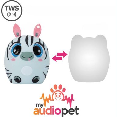 My Audio Pet Mini Bluetooth Wireless Speaker For Kids of All Ages TWS  - Pairs With Any My Audio Other Pet Speaker - Zymphony The Zebra. View a larger version of this product image.