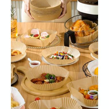 Kitcheniva 110-Pieces Air Fryer Disposable Paper Liners Non-stick Parchment. View a larger version of this product image.