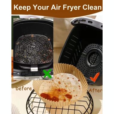 Kitcheniva 110-Pieces Air Fryer Disposable Paper Liners Non-stick Parchment. View a larger version of this product image.