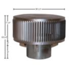 Alternate image 1 for 8'' Superior Round Chimney Cap with Louvered Screen