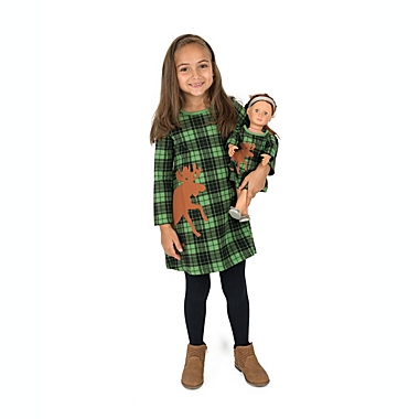 Leveret Girls and Doll Cotton Dress Plaid. View a larger version of this product image.