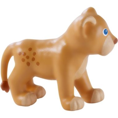 HABA Little Friends Lion Cub - Chunky Plastic Zoo Animal Toy Figure (2" Tall). View a larger version of this product image.