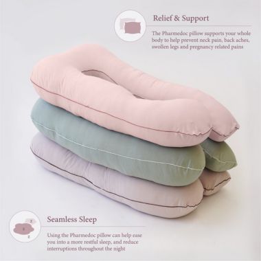 PharMeDoc Organic Cotton Cover U Shaped Pregnancy Pillow. View a larger version of this product image.
