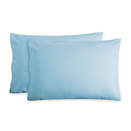 Bare Home Flannel Pillowcase Set of 2 - 100% Cotton - Velvety Soft Heavyweight - Double Brushed Flannel (Light Blue, King)