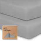 Alternate image 0 for KeaBabies 2pk Jersey Fitted Crib Sheets, Soft & Breathable Baby Crib Sheet, Fits Standard Nursery Crib Mattresses (Storm)