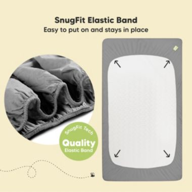 KeaBabies 2pk Jersey Fitted Crib Sheets, Soft & Breathable Baby Crib Sheet, Fits Standard Nursery Crib Mattresses (Storm). View a larger version of this product image.