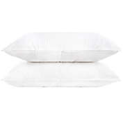 100% French Linen Pillowcase Set - Standard - White   Bokser Home