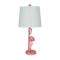 J.D. Yeatts 25 Inch Resin Pink Flamingo Table Lamp Decorative Nightstand Light Home Decor