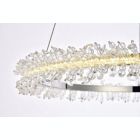 Alternate image 3 for Elegant Lighting Laurel LED 26 inch Chrome pendant