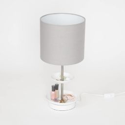 Dormify Table Lamp with Catch-All - Grey