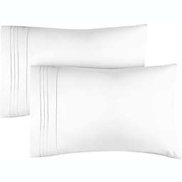CGK Unlimited Soft Microfiber Pillowcase Set of 2 - King - White