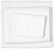 Bare Home 100% Organic Cotton Sheet Set - Casual & Relaxed Twill Weave - Comfortable & Breathable (White, Twin XL)