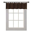 Alternate image 1 for Versailles Valance Patented Ring Top Panel Series - 12x72&#39;&#39;, Espresso