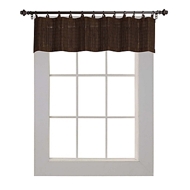 Versailles Valance Patented Ring Top Panel Series - 12x72&#39;&#39;, Espresso. View a larger version of this product image.