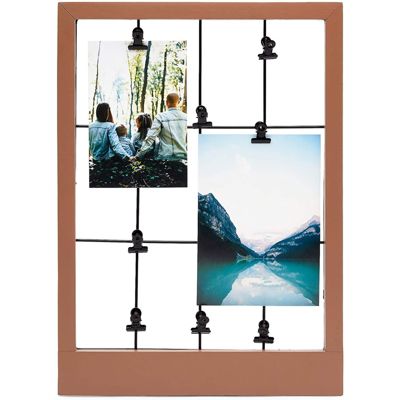 Portico 10x8  Double Mount Soft Grey Box Picture Frame Wall Poster Mount Photo 